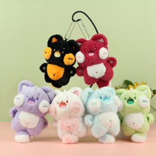 抖音同款小猫咪毛绒挂件卡通玩偶钥匙扣小礼物毛绒玩具娃娃机公仔