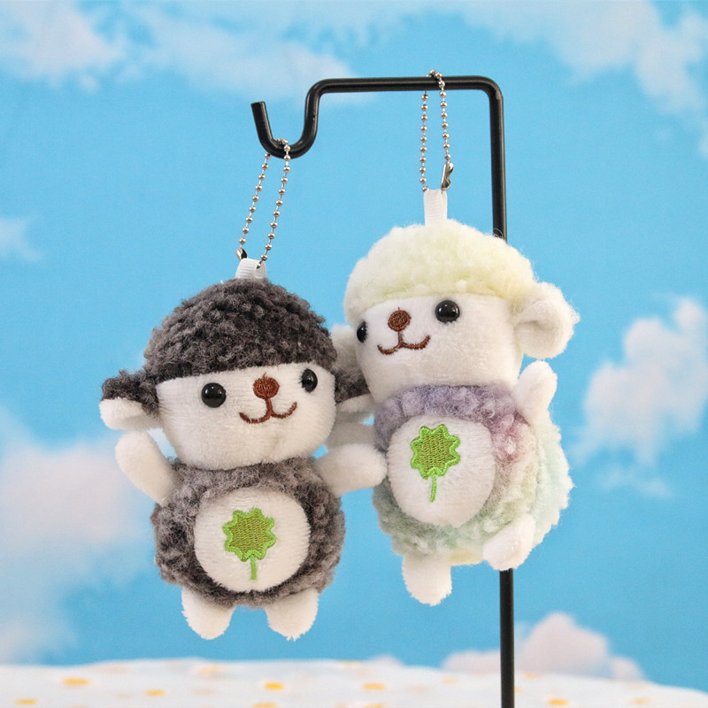可爱小羊挂件毛绒玩具公仔卡通小绵羊布娃娃抓机小玩偶包包小挂饰