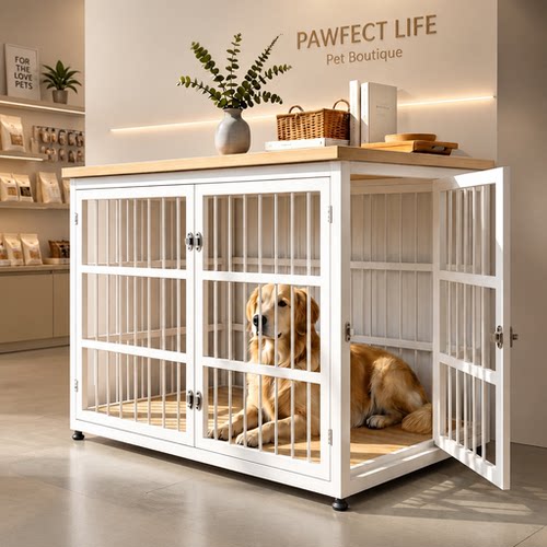 带侧门狗笼子中型犬大型犬新型金毛边牧专用室内宠物笼豪华狗别墅