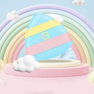 凯恩波比棉花糖气垫软糯不吃粉干湿两用亲肤耐油彩虹粉扑 E2096