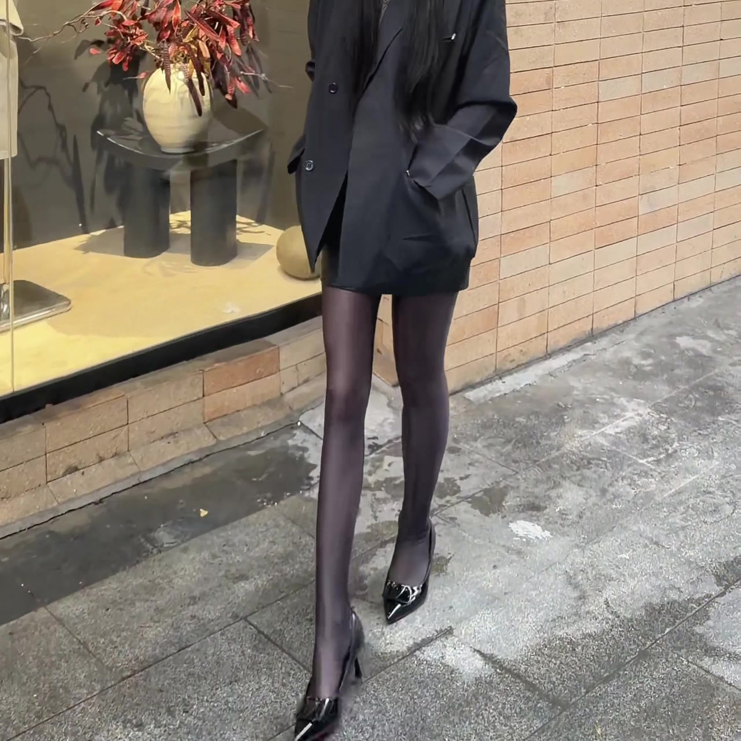 性感超薄黑丝连裤袜女2026新款高级感美腿修腿神器四季隐形打底袜