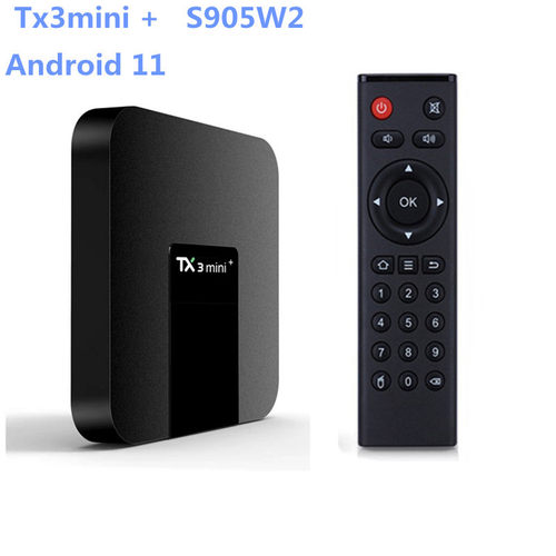tx3mini+ 机顶盒S905W2 Android11 4G/32G双频wifi网络高清播放器
