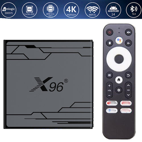 X96 NEX机顶盒S905Y5 Android14 4G/32G 4k高清 双频wifi6 TVBOX
