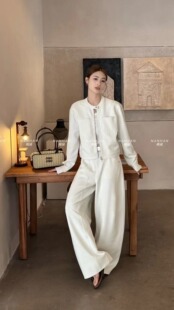 套装 NANHAN楠涵时尚 女短款 卫衣外套 两件套 2026年春季 阔腿裤 新款