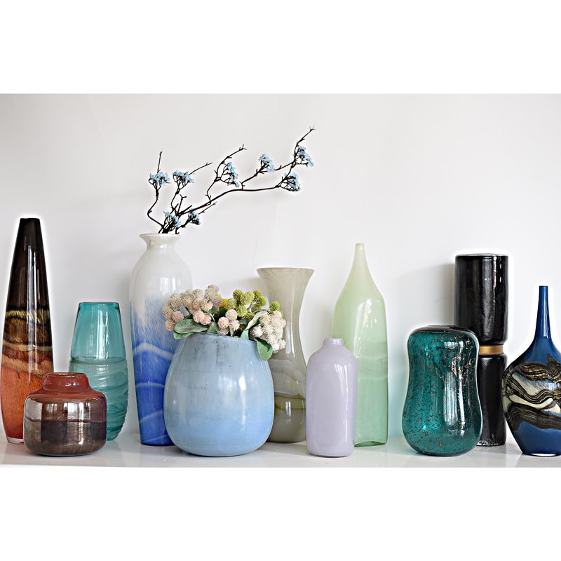 133每周一三五上新 外贸样品手工玻璃艺术花瓶孤品捡漏桌面E3