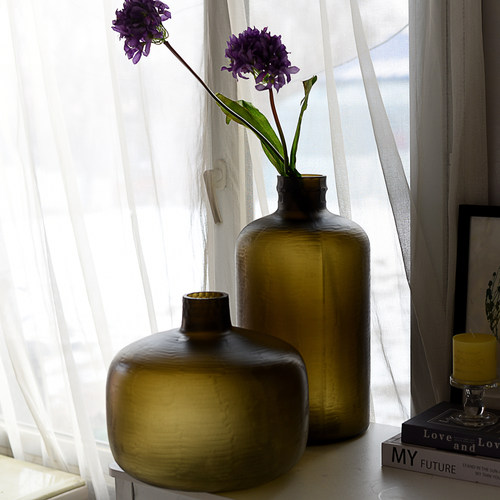 462超大落地磨砂玻璃花瓶