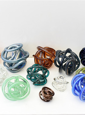 雏禾玻璃装饰品简约现代家居摆件