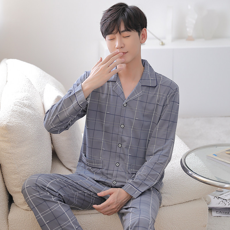 揭阳睡衣男士薄纯棉年轻