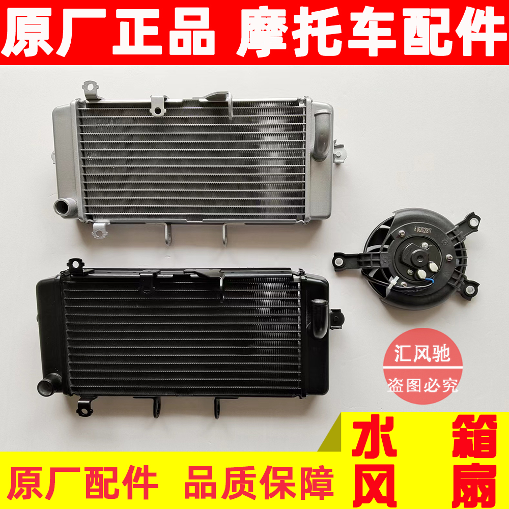 适用铃木摩托车骊驰GW250S/F水箱GSX250R散热器DL250冷水器风扇