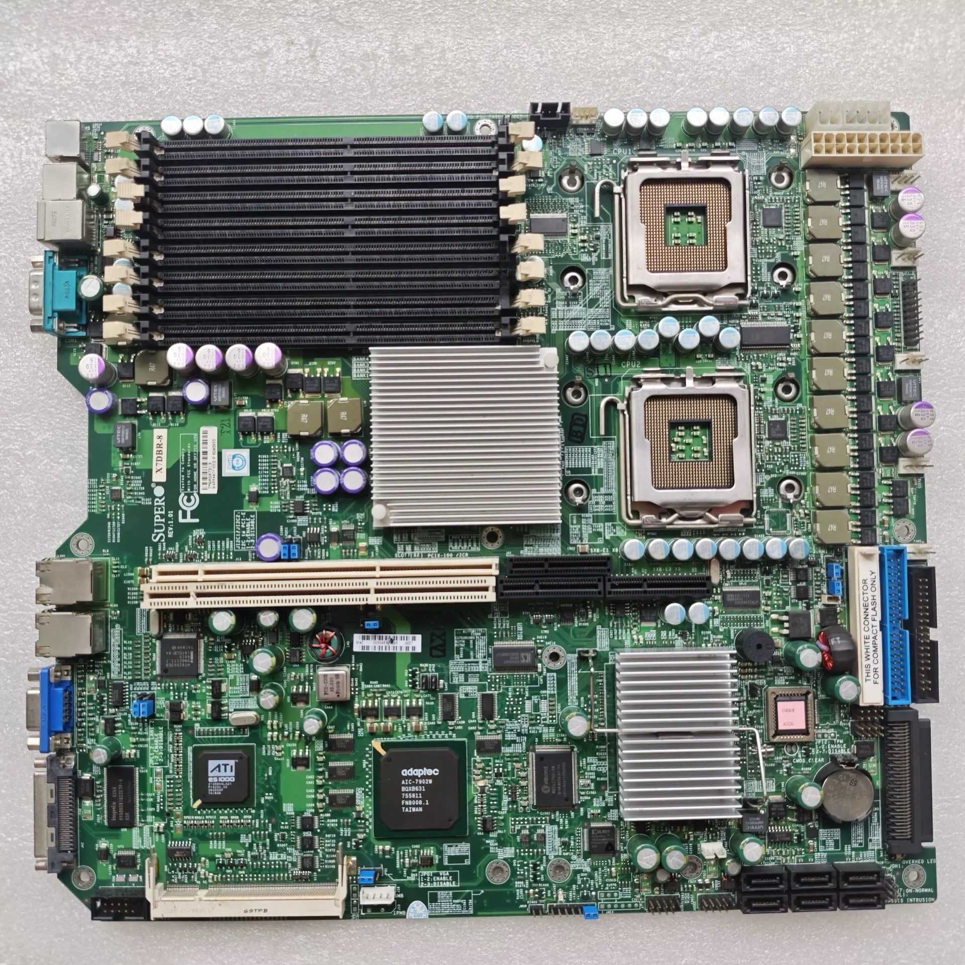 超微 X7DBR-8 浪潮NF280D服务器主板双路771双