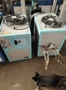 工业水冷机,型号AK-1A,3KW制冷能力,R22制冷剂,2