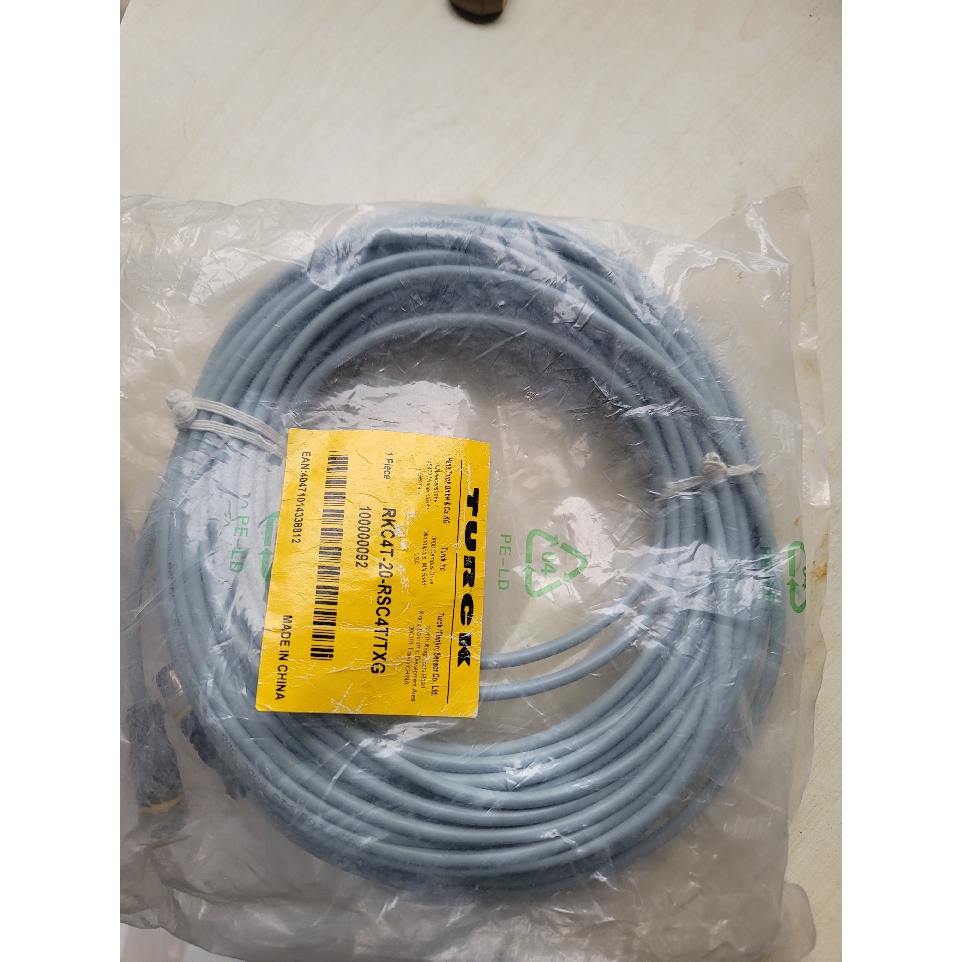 图尔克TURCK连接线 RKC4T-20-RSC4T/T