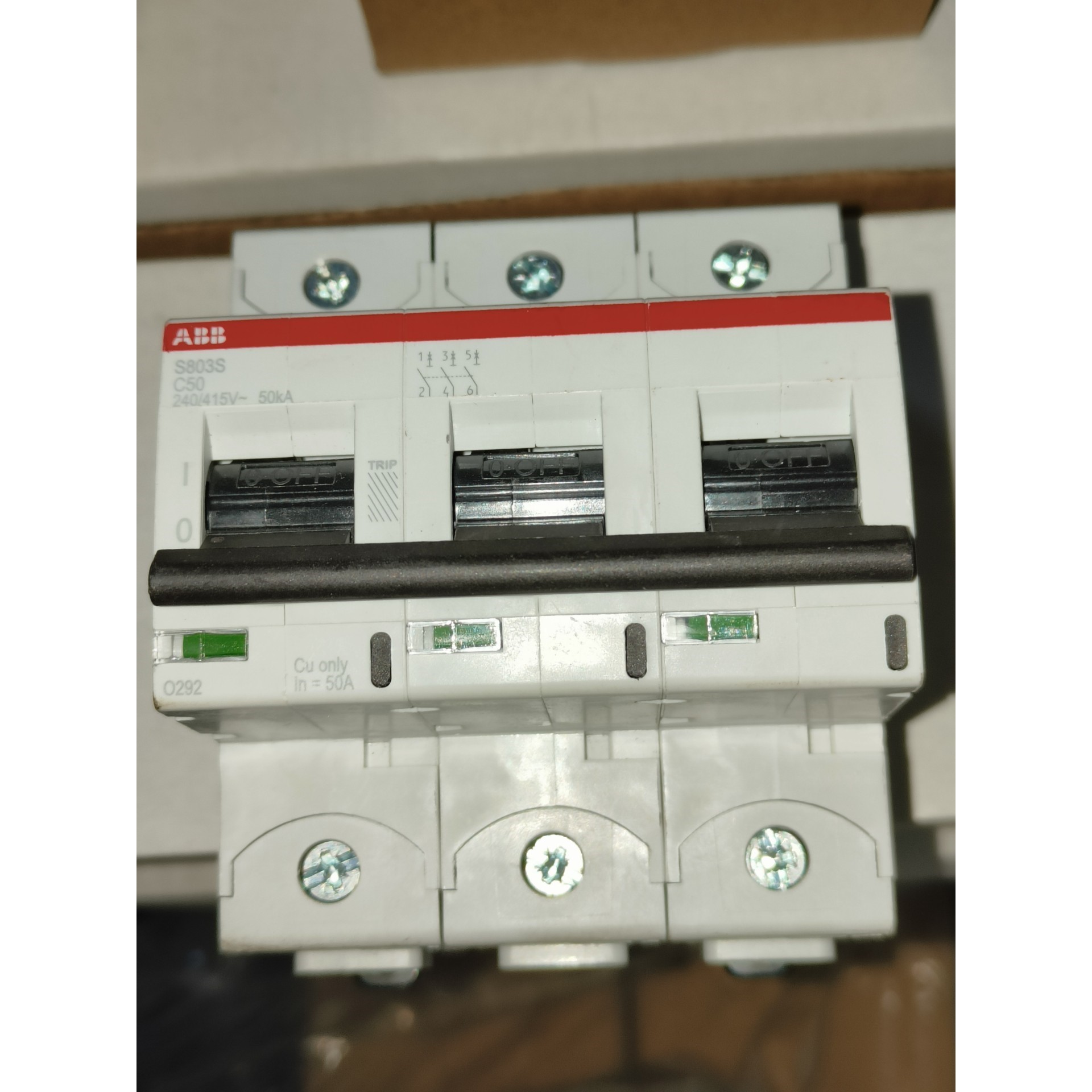 断路器S803S C50 3P 240/415V  50K