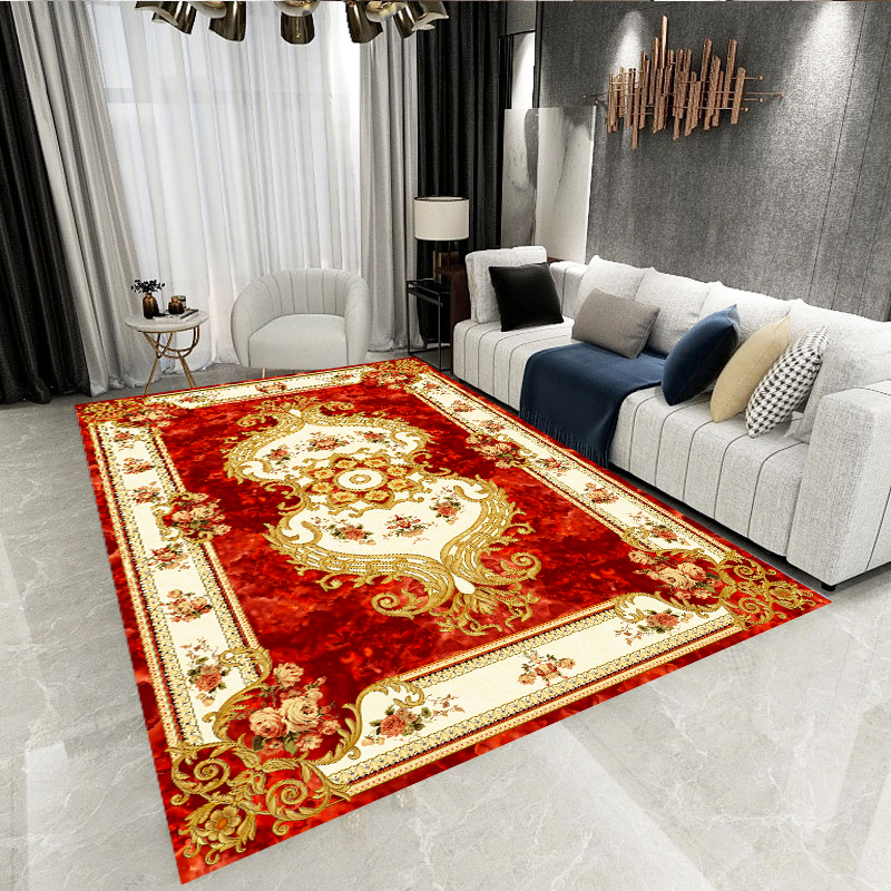 欧式地毯客厅茶几毯卧室床边毯轻奢复古简约现代美式中式沙发地毯