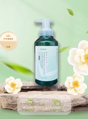 易享家原装正品500ml泡沫抑菌洗手液竹本清香温和保湿挤压泡沫型