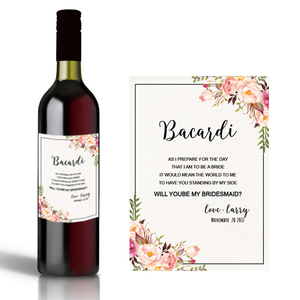 定制鸡尾酒装饰酒签贴纸 婚礼酒瓶子贴 葡萄红酒贴纸标签设计贴字