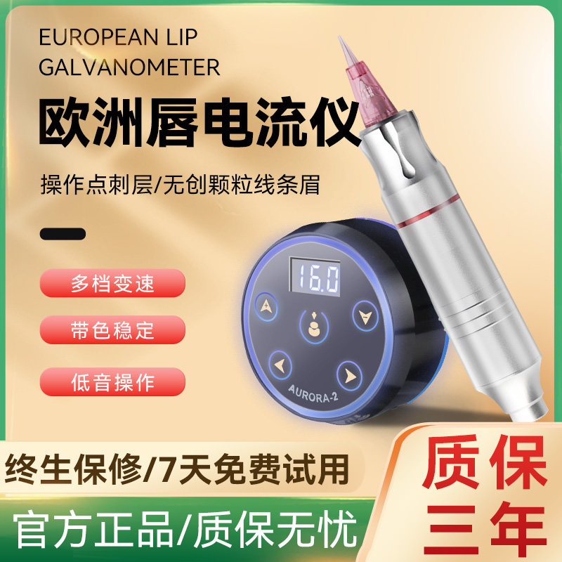 欧洲唇电流仪颗粒眉纹绣机器澳洲点刺漂唇纹眉眼线纹身全抛一体机