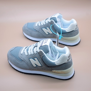 学生情侣鞋 官方正品 真皮跑步女鞋 男2025秋冬新款 n百伦休闲运动鞋