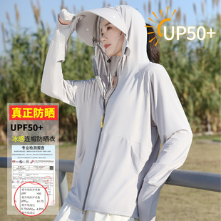 UPF50+锦纶防晒衣女2026新款防紫外线透气冰丝防晒服罩衫外套薄款