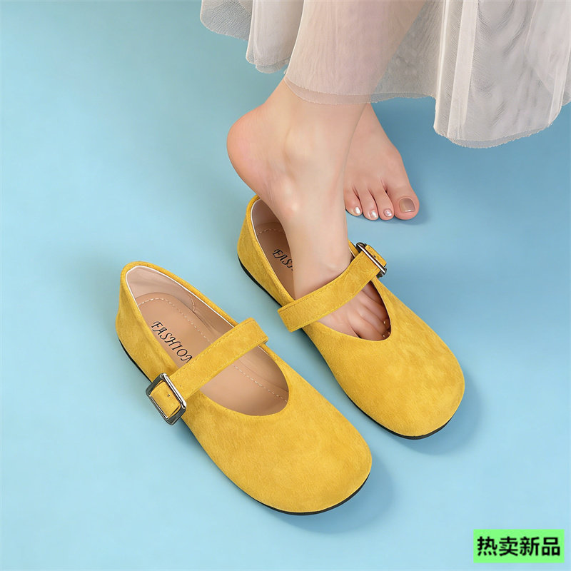 温柔风平底鞋女士单鞋女2026年新款春季浅口孕妇软底豆豆鞋女软皮,女鞋,浅口单鞋,淘宝优惠券,粉丝福利购,淘宝优惠卷