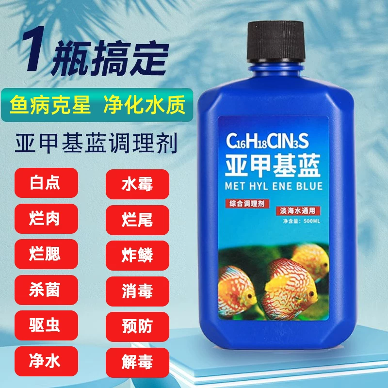 观赏鱼烂尾专用白点水霉病