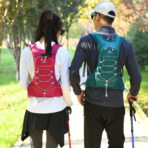跑步背包男款女款专用健身徒步骑行水袋双肩包登山包小型超轻透气