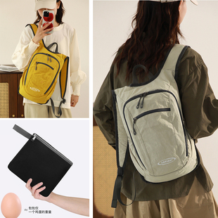 高质感折叠双肩包女超轻便户外运动骑行徒步登山包旅行包学生书包