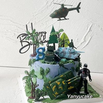 坦克直升机积木军人武器