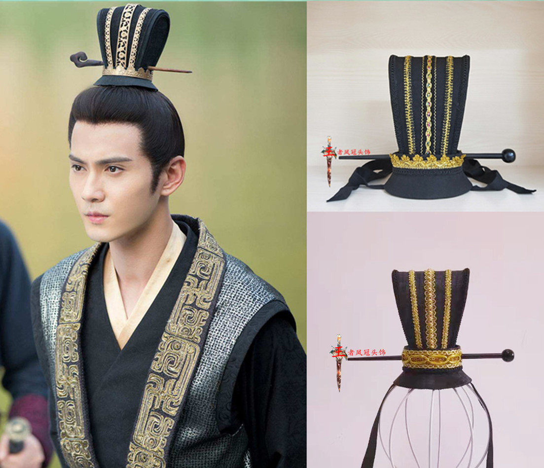 秦时丽人古装头饰汉服头冠发饰结婚新郎古装头饰35款