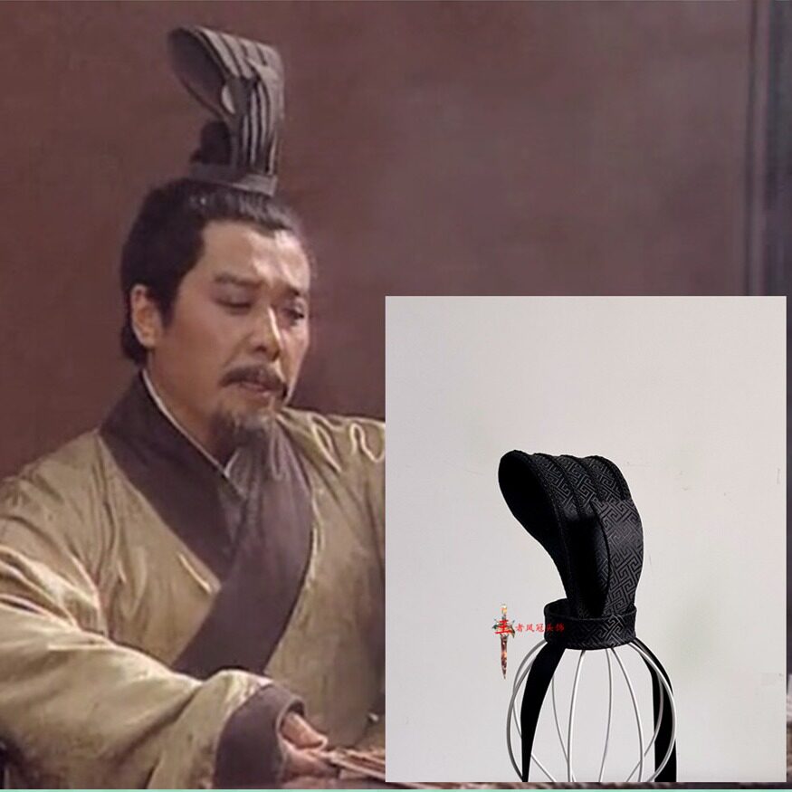 三国古装头饰刘备发饰发冠进贤冠汉服古装头饰影楼拍照古风头冠