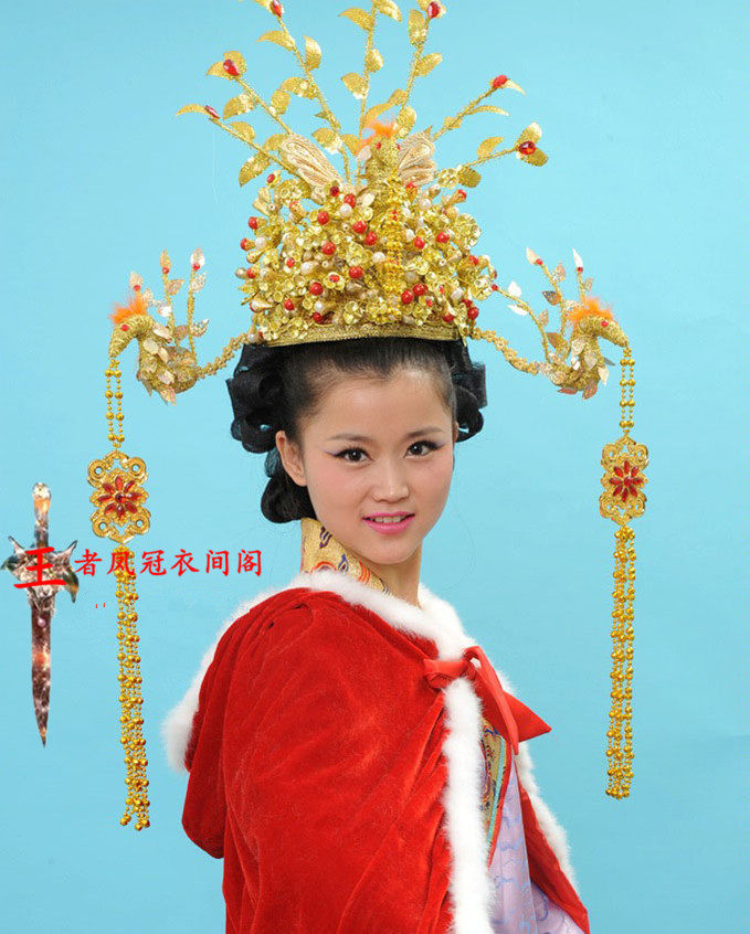 女古装头饰帽贵妃装头饰帽古装帽子发饰新娘结婚汉服发饰古装头饰