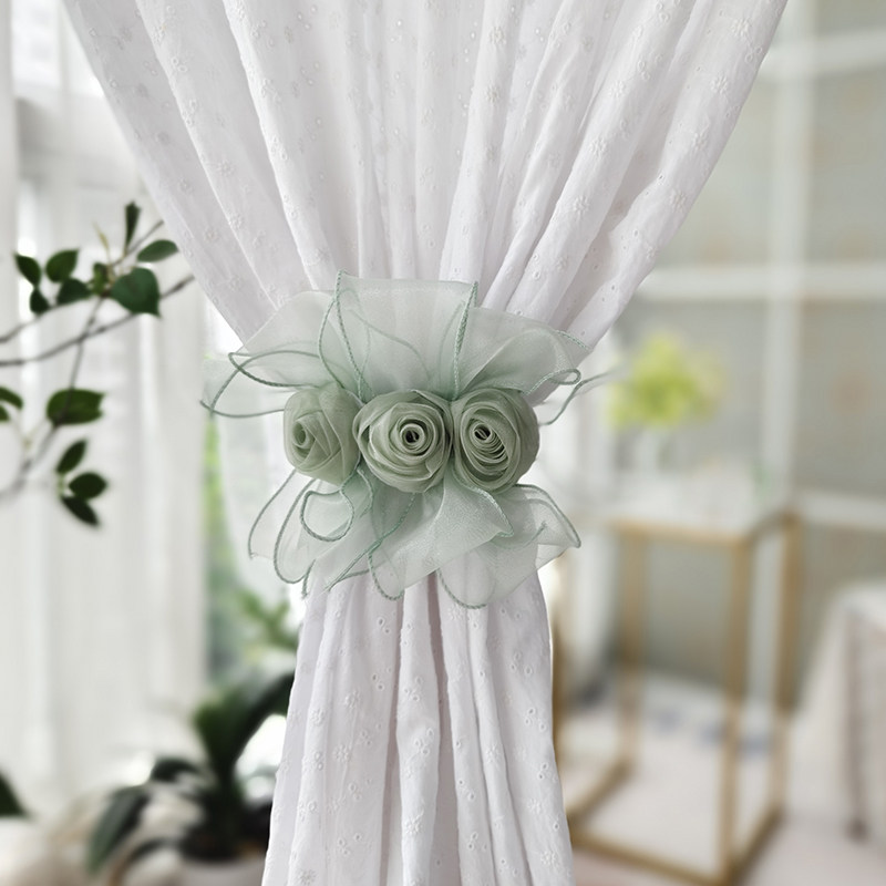 公主风窗帘扣纱帘固定器玫瑰花窗帘装饰花边可爱轻奢夹窗帘夹子,居家布艺,窗帘扣,淘宝优惠券,粉丝福利购,淘宝优惠卷