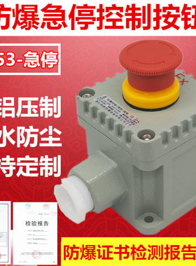 BZA53- 急停 防爆急停控制按钮开关 CT6旋转式自锁按钮盒红色