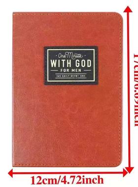现货精装one minute WITH GOD for men 每日祈祷本日记便携手账