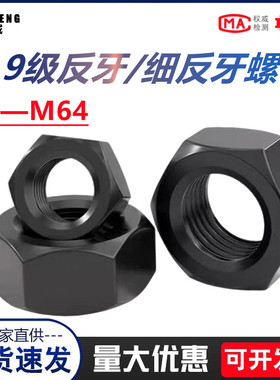 10级反牙螺母左旋反丝反扣螺帽M10M12M14M16M20M24M27M30M36-M64
