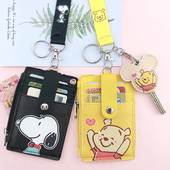 学生校牌证件卡套带挂绳多卡位胸卡胸牌校园饭卡公交卡保护套卡包