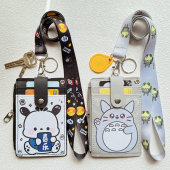 饭卡学生卡套卡通可爱校园卡卡套卡包挂脖女工厂牌证件工作带挂绳