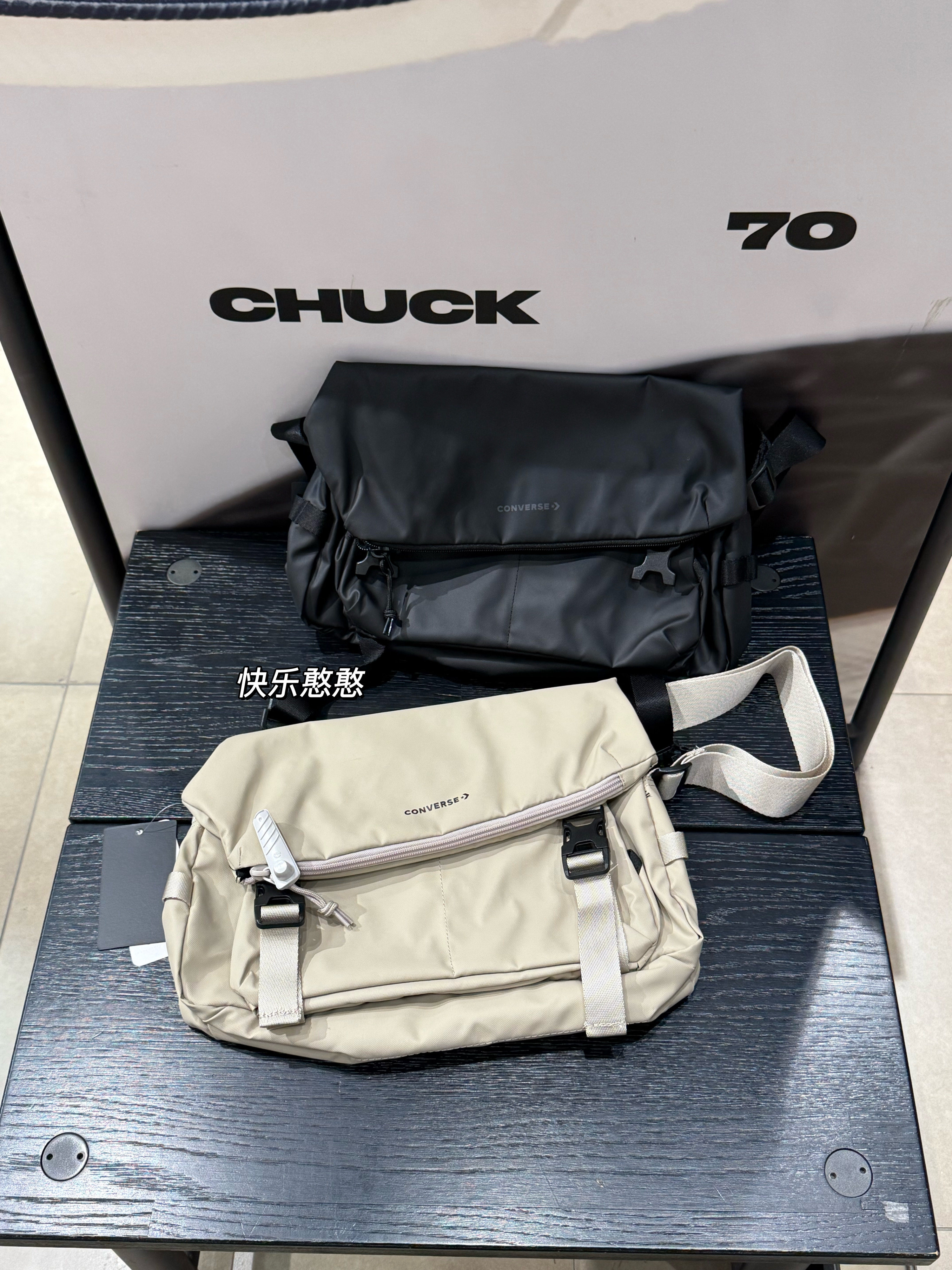 正品CONVERSE匡威Crossbody Bag男女复古简约邮差单肩包10027969