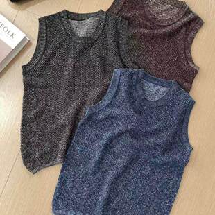 圆领高级感花线无袖 26春夏新品 背心26316 叠穿神器