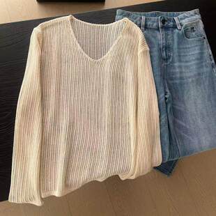 镂空领短袖 26春夏新品 针织上衣女26323 人间仙品