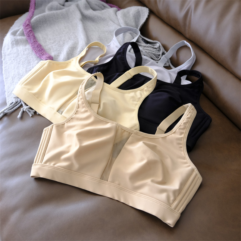 袔苡莥大码镂空大包容全罩杯无钢圈超薄兔耳朵大胸显小运动文胸女