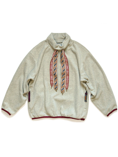 22aw平田和宏 日系休闲彩色飘带高领摇粒绒套头卫衣 KAPITAL 温酒