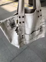KAPITAL by Kazuhiro Hirata Warm Wine Vintage Heavyweight Washed Distressed Unisex Shoulder Messenger Tote Bag