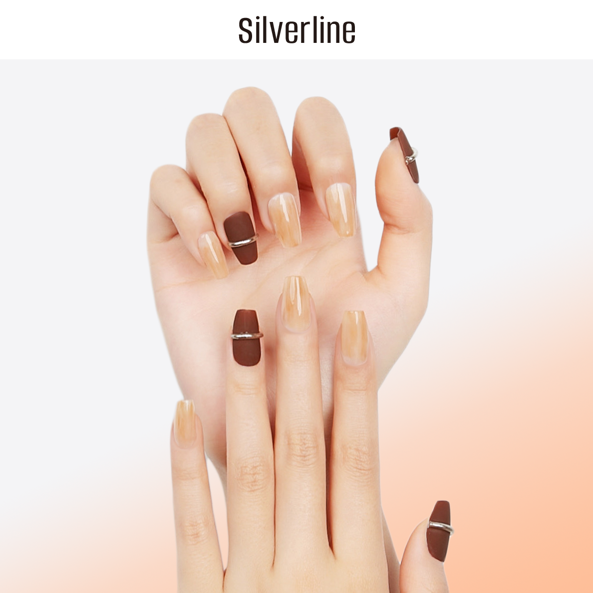 Silverline手工穿戴甲美甲贴片秋冬美拉德高级感指甲片贴-封面