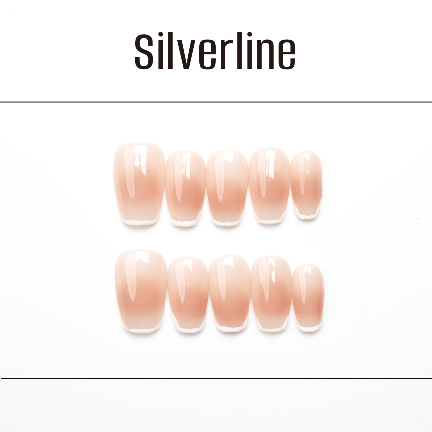 silverline蜜桃甜妹穿戴甲新款纯欲高级感新娘手工指甲贴片美甲-封面