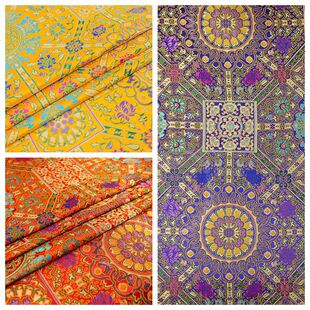 桌布桌围藏式织锦缎加厚中国风背景墙佛帘供桌布桌裙供佛桌布