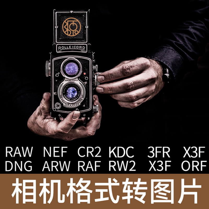 照片格式转图片raw nef cr2 dng arw raf rw2 x3f orf导出转换jpg