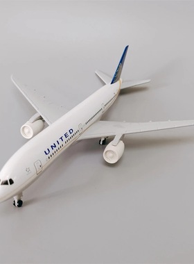20cm B787美联航合金飞机模型仿真客机静态家居摆件客机模型玩具