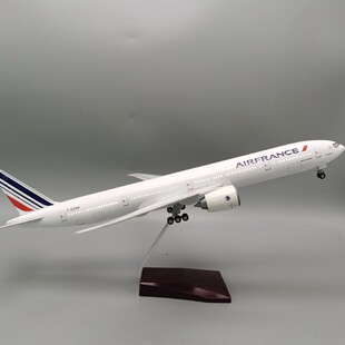 47cm飞机模型法国航空B777仿真民航客机带轮带灯带起落架摆件
