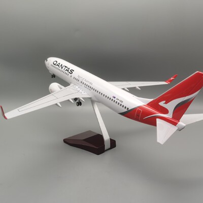 B737-800澳大利亚飞机模型客机47CM树脂带起落架航空爱好者